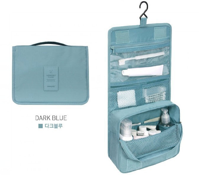 Travel Hanging Storage Toiletry Bag Waterproof Cosmetic Bag Oxford Cloth Folding Portable Travel Bag Waterproof Portable