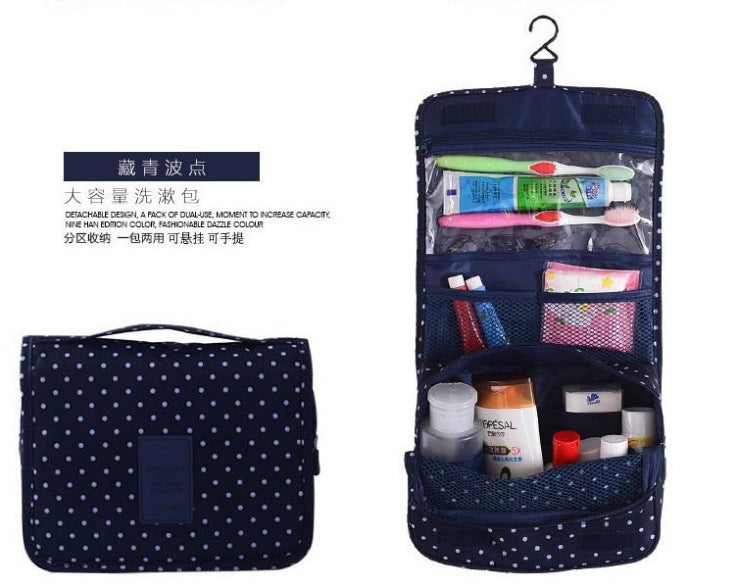 Travel Hanging Storage Toiletry Bag Waterproof Cosmetic Bag Oxford Cloth Folding Portable Travel Bag Waterproof Portable
