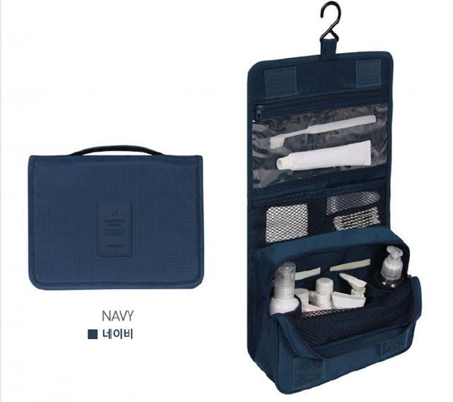 Travel Hanging Storage Toiletry Bag Waterproof Cosmetic Bag Oxford Cloth Folding Portable Travel Bag Waterproof Portable