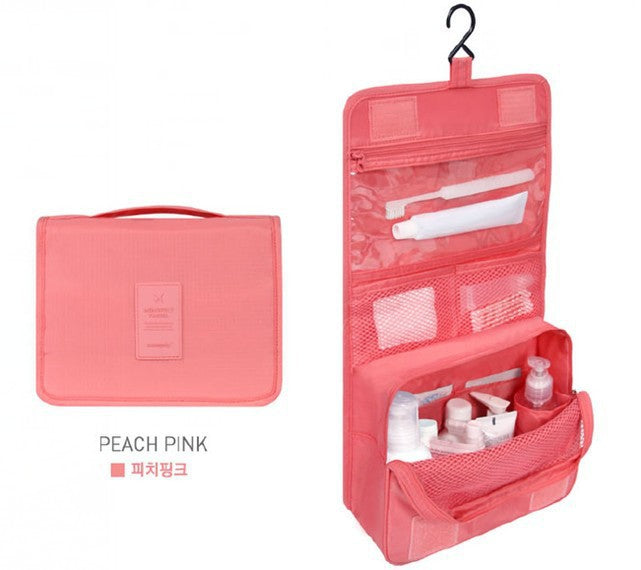 Travel Hanging Storage Toiletry Bag Waterproof Cosmetic Bag Oxford Cloth Folding Portable Travel Bag Waterproof Portable