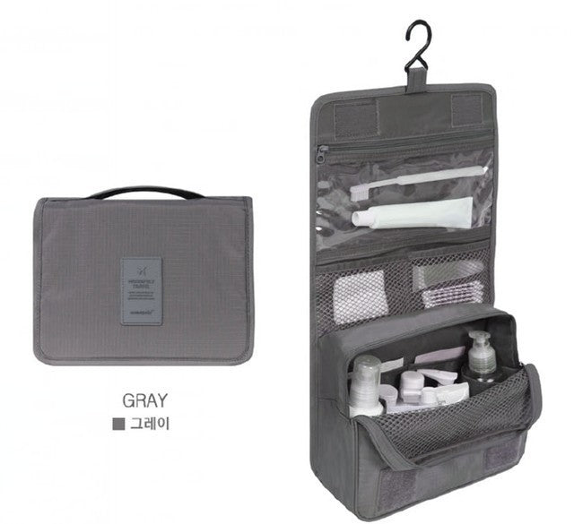 Travel Hanging Storage Toiletry Bag Waterproof Cosmetic Bag Oxford Cloth Folding Portable Travel Bag Waterproof Portable
