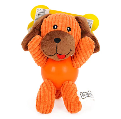 Pet Plush Toy, Durable Rubber Chew Toy for Dogs