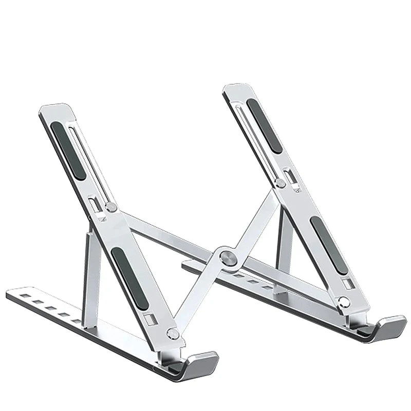 Aluminum Alloy Laptop Holder Stand Adjustable Foldable Portable for Notebook Computer