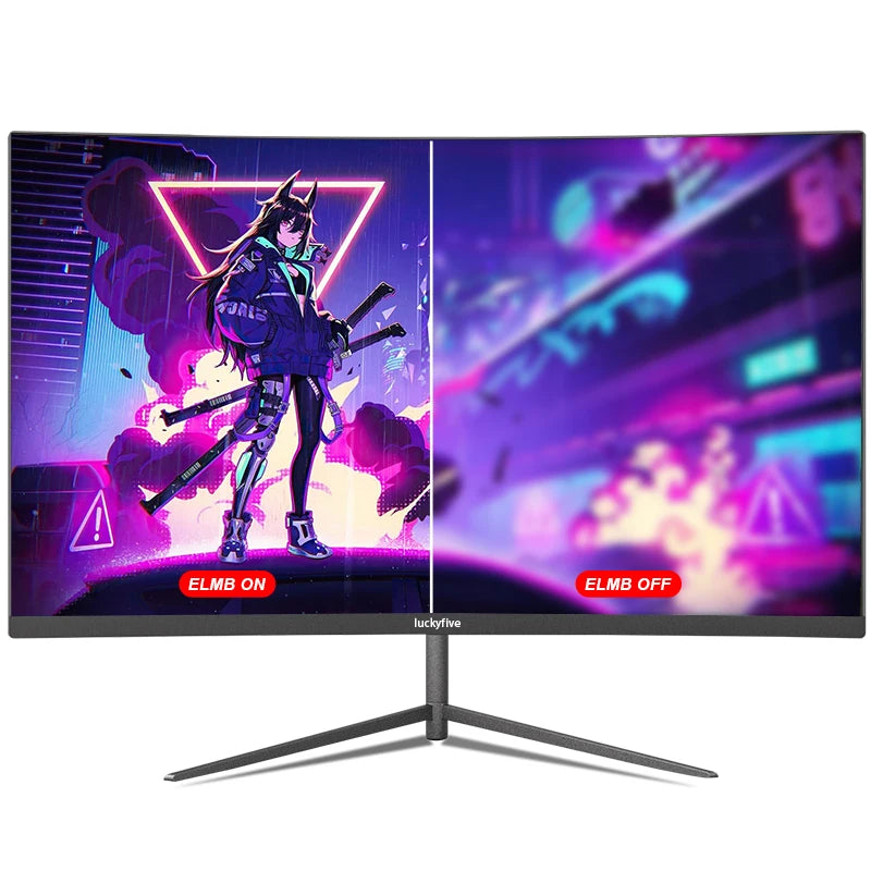 27 Inch 1080P Curved Computer Monitor, 165Hz Gaming Monitor with Built-In Speaker, 1Ms Tilt Adjustment, VESA