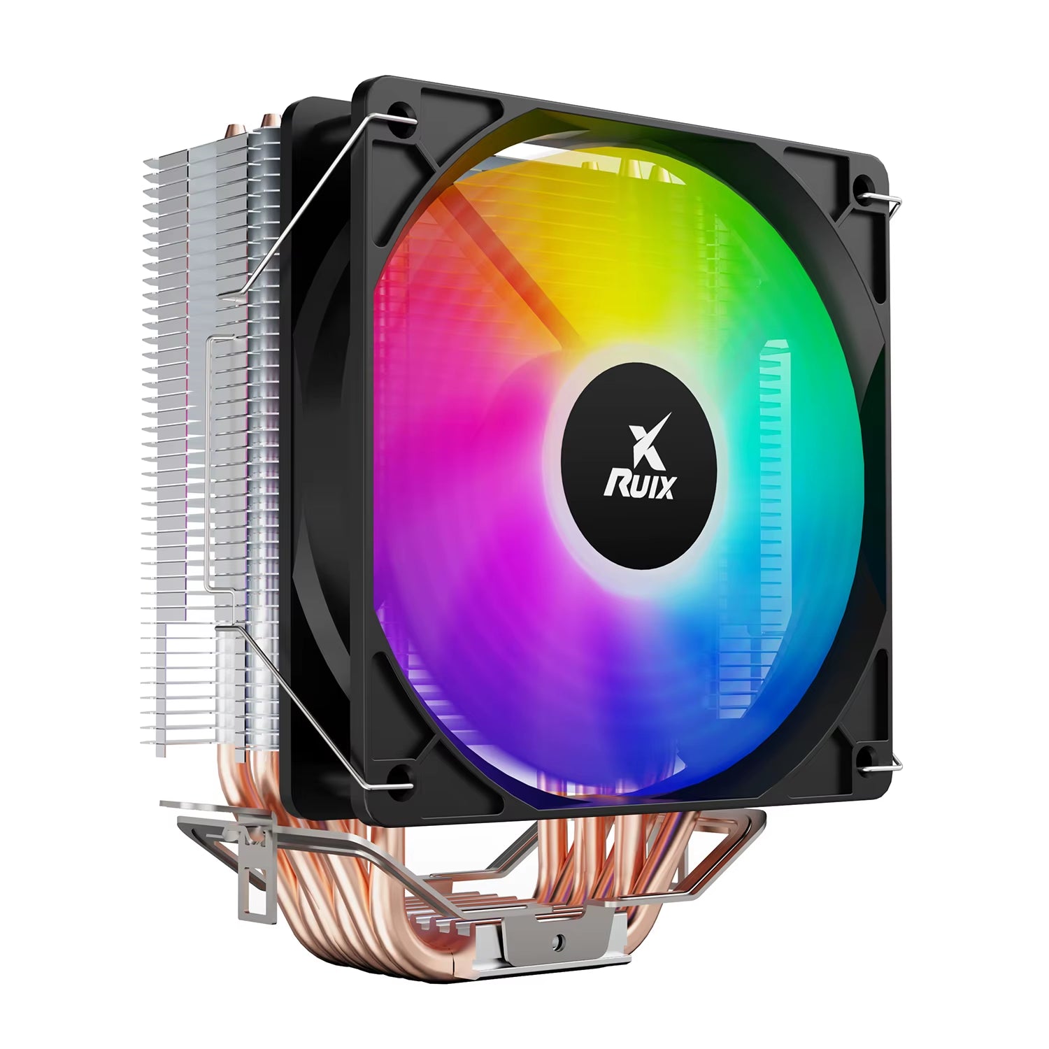 X6000 Pure Copper CPU Cooler 6 Heatpipes Rainbow RGB 120Mm Fan Aircooler All Platform Intel 1150 1155 1156 1700 AMD AM4 AM5