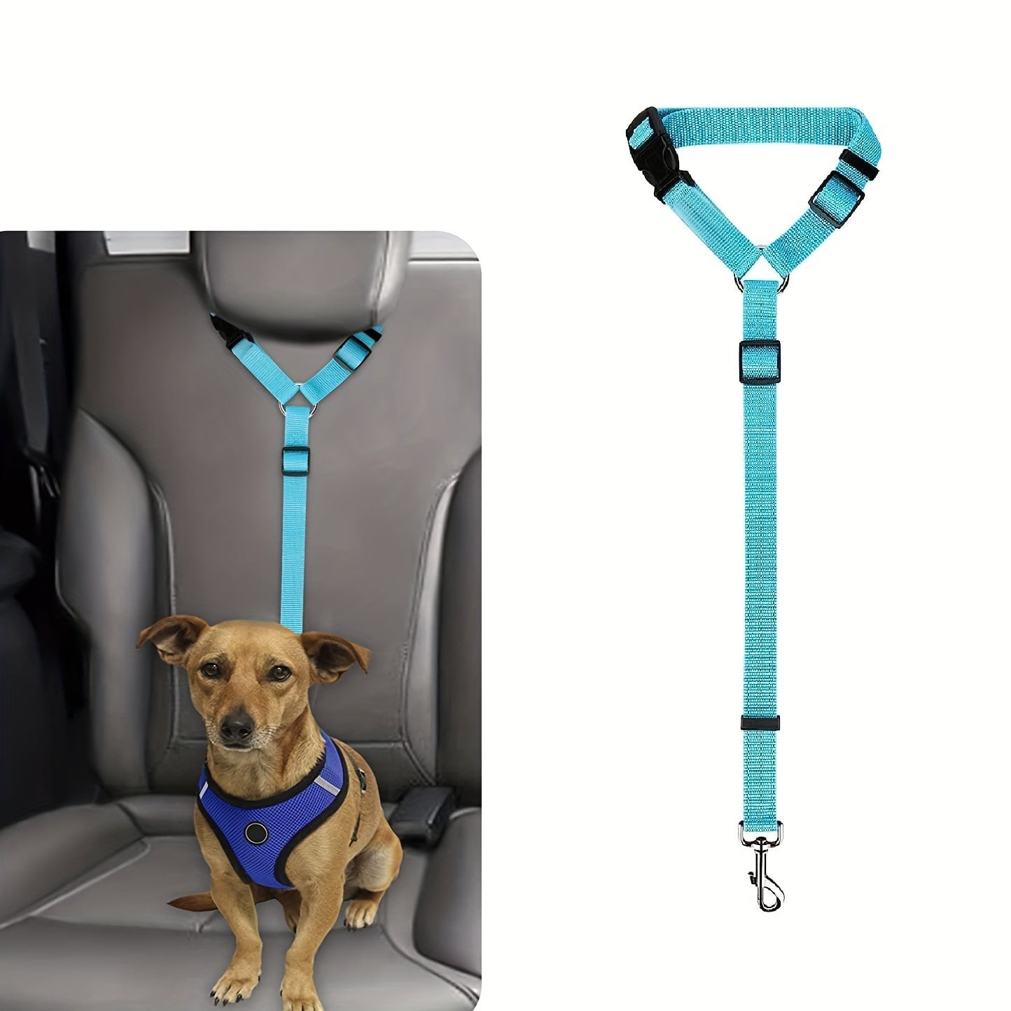 1pc Dog Seat Belt For Vehicle Secure, Pet Car Tether Safety Leash For Dogs In Vehicles, Dog Seatbelt Tether, Dog Seat Belt Buckle, Dog Car Seat Belt Christmas Gift