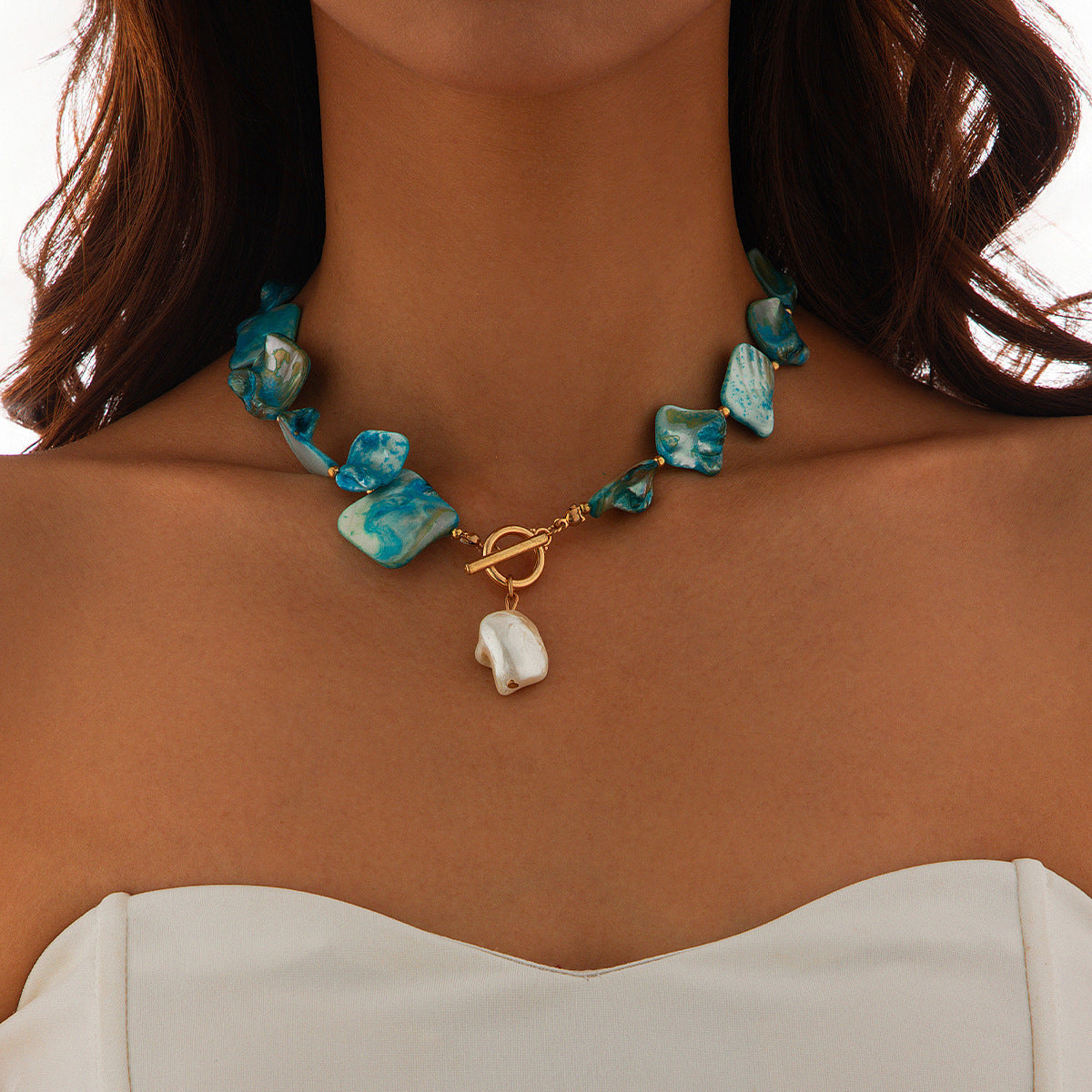 Ocean Dreams Blue Necklace