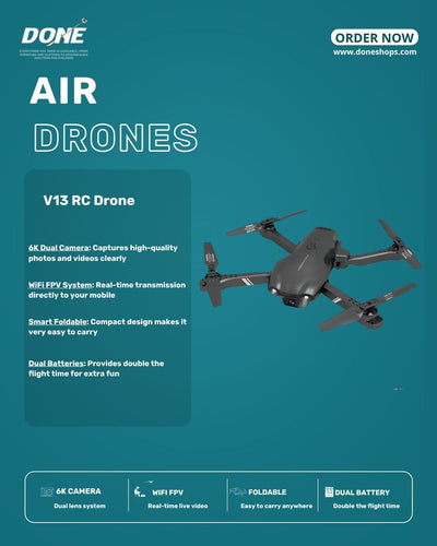 2026 3 Battery V13 RC Drone 6K HD Dual Camera WiFi FPV Foldable Quadcopter Camera Drone ,Logistic Is Randomly Sent By UPS&USPS&GOFO&UNI&FEDEX