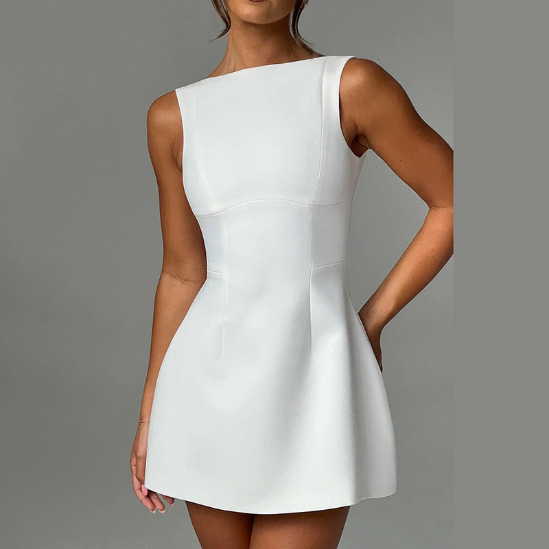 Sexy Slim-fitting Backless  Short Dress