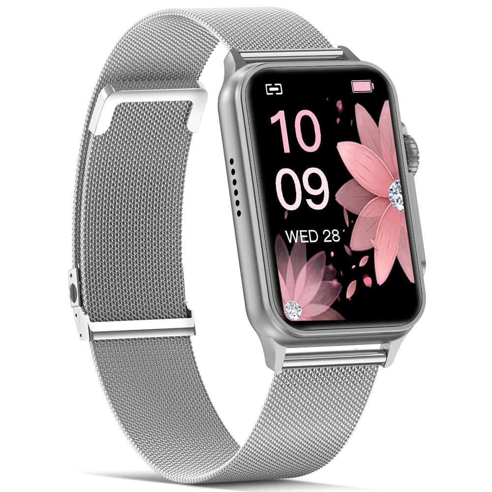 FITVII Nexa Fitness Tracker Answer/Make Calls, Smart Watch with Blood Pressure, Blood Oxygen, 24/7 Heart Rate Monitor, 120+ Sport Mode Activity Tracker with Step Counter, Sleep Tracker for Women Men