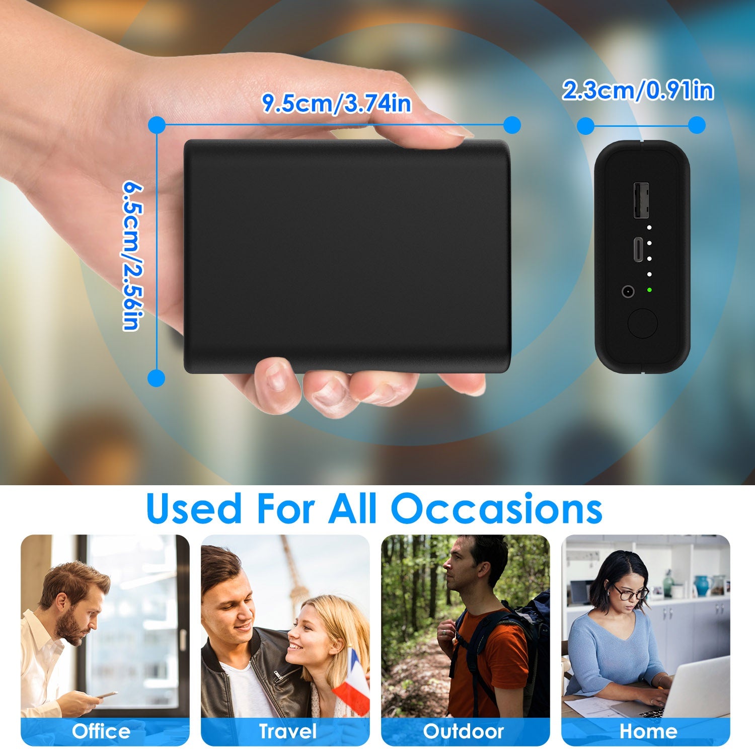 10,000mAh Power Bank For Heated Jackets