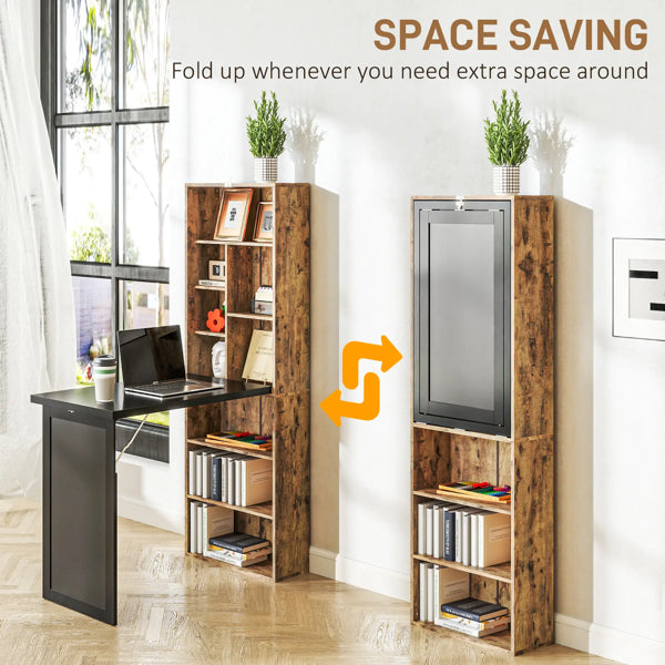 Multifunction Folding Workstation with Built-In Storage