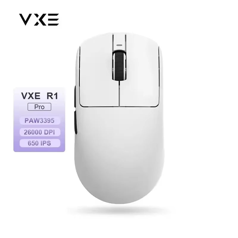 Vxe Dragonfly R1 Promax Gaming Mouse Bluetooth Mouse Rechargeable Gamer Paw3395 Lightweight Ergonomic Wireless Mouse Esport