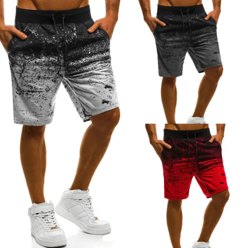 Large Solid Color Micro Stretch Casual Shorts