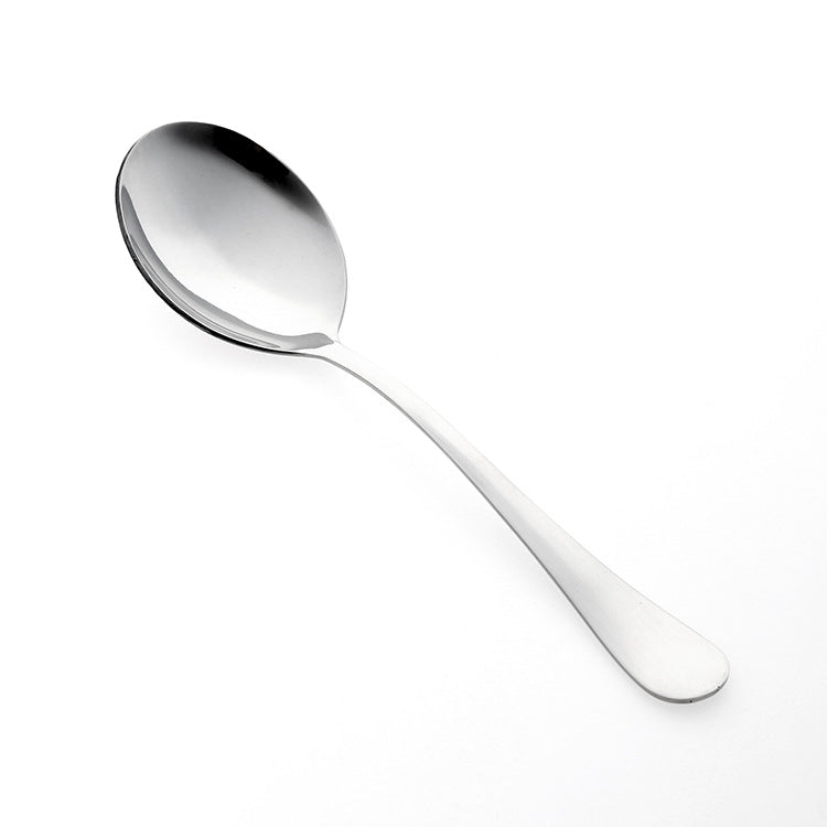 in stock wholesale stainless steel salad spoon salad vegetable fork steak fork self-service meal spoon leak more cake shovel