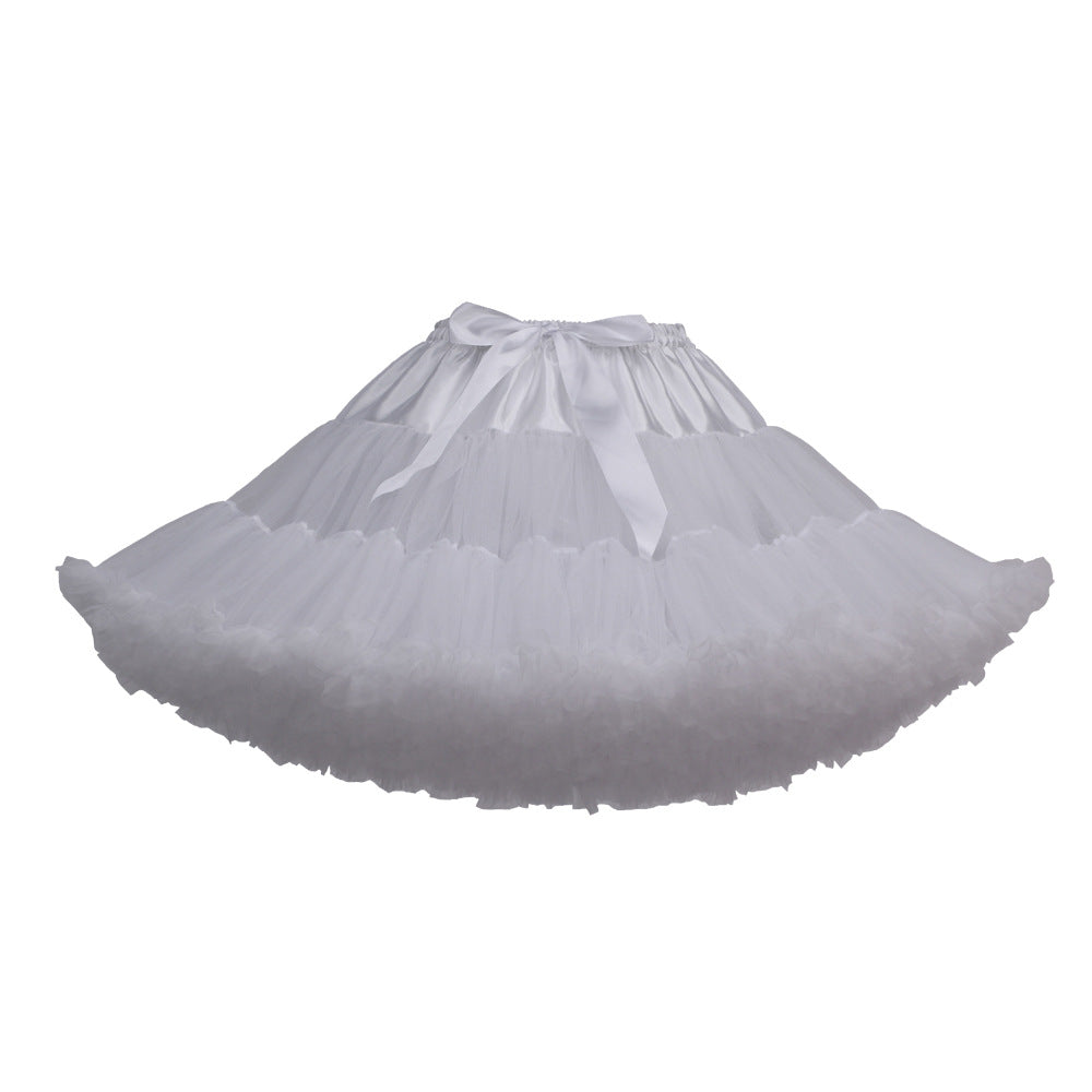 Adult Cloud Brace New Style Breathable Veil Skirt Super Veil Mesh Lolita Soft Girl Tutu Skirt Boneless Pirate Skirt