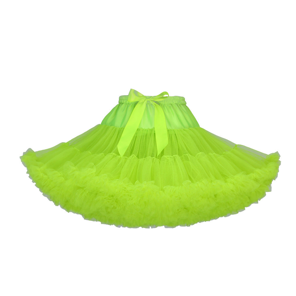 Adult Cloud Brace New Style Breathable Veil Skirt Super Veil Mesh Lolita Soft Girl Tutu Skirt Boneless Pirate Skirt