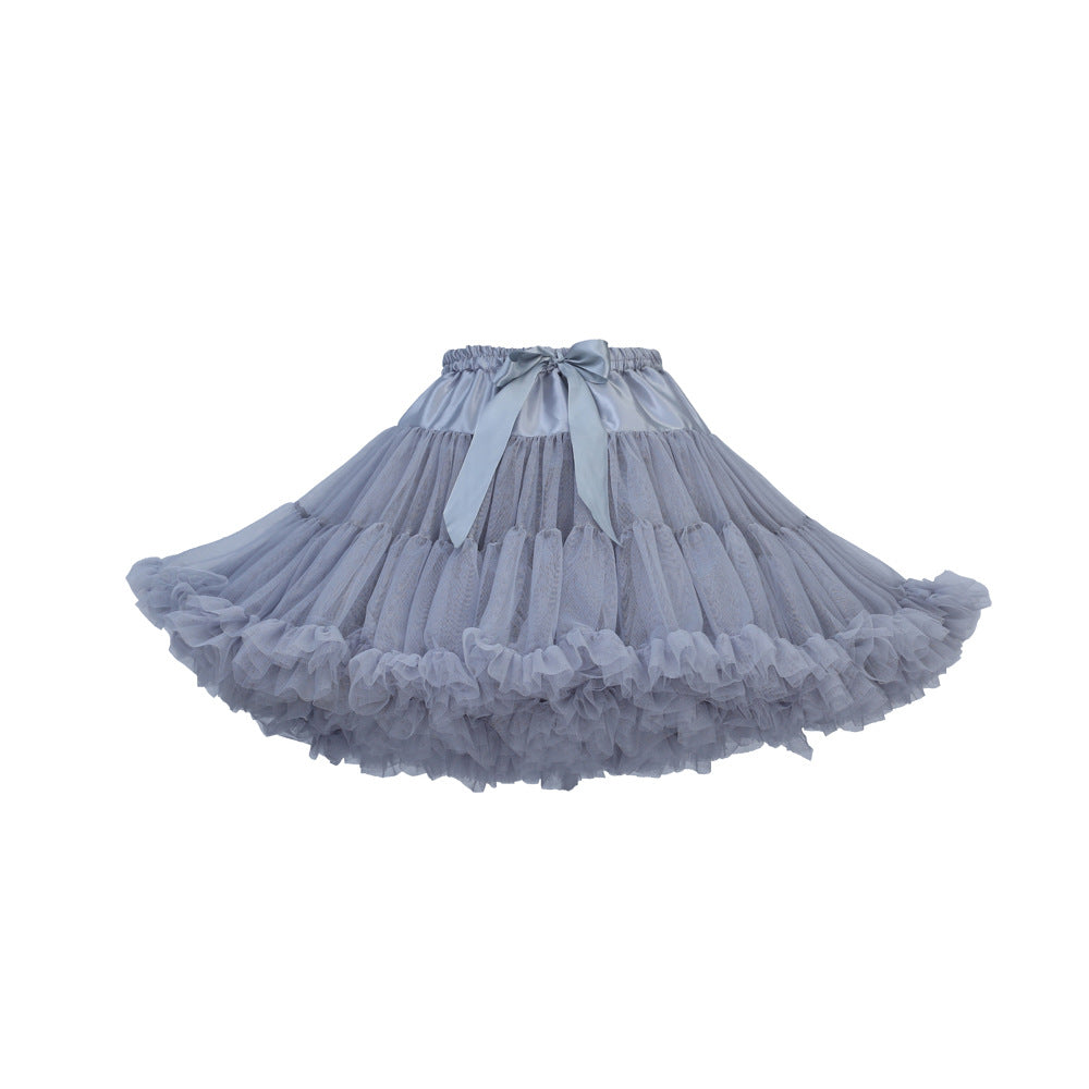 Adult Cloud Brace New Style Breathable Veil Skirt Super Veil Mesh Lolita Soft Girl Tutu Skirt Boneless Pirate Skirt