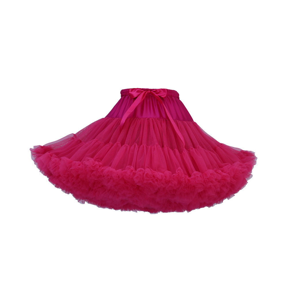 Adult Cloud Brace New Style Breathable Veil Skirt Super Veil Mesh Lolita Soft Girl Tutu Skirt Boneless Pirate Skirt