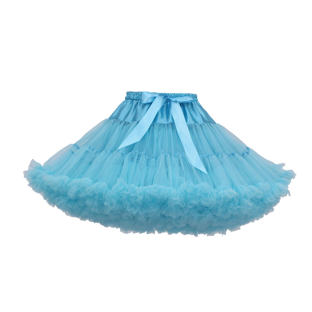 Adult Cloud Brace New Style Breathable Veil Skirt Super Veil Mesh Lolita Soft Girl Tutu Skirt Boneless Pirate Skirt