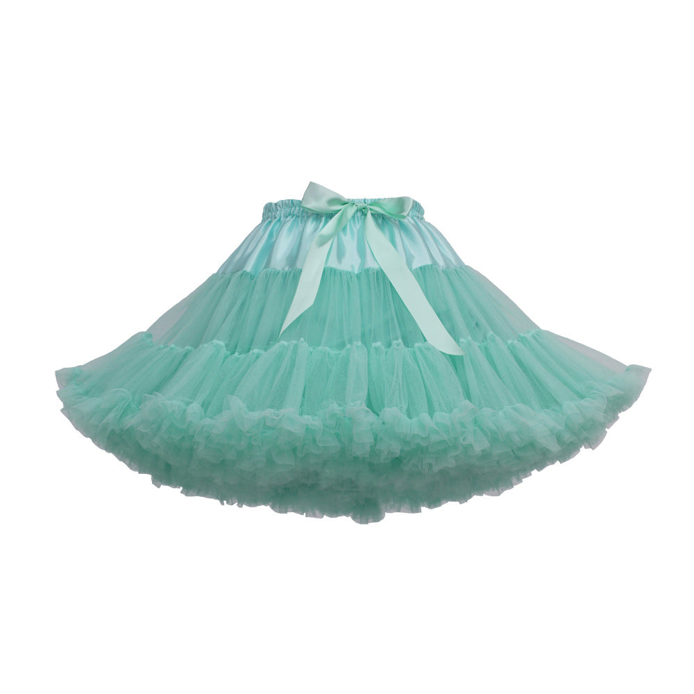 Adult Cloud Brace New Style Breathable Veil Skirt Super Veil Mesh Lolita Soft Girl Tutu Skirt Boneless Pirate Skirt