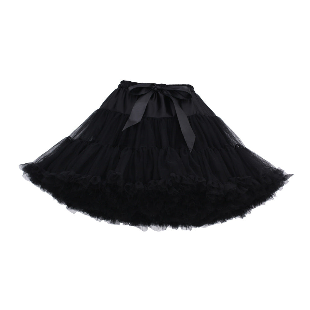 Adult Cloud Brace New Style Breathable Veil Skirt Super Veil Mesh Lolita Soft Girl Tutu Skirt Boneless Pirate Skirt
