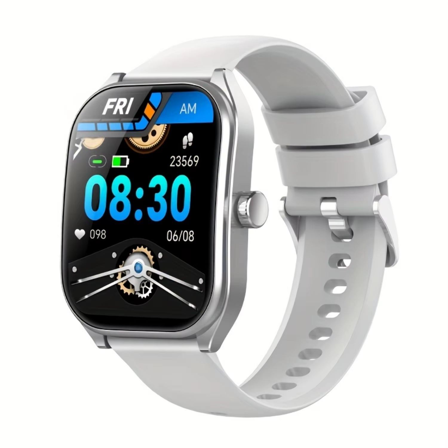 2.01-Inch Screen Curved Screen Smart Watch Perfectly Fits the Wrist Curve Wireless 5.3 HD Calls 100+ Sports Modes Outdoor Sports