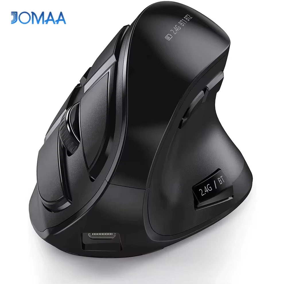 2.4G Wireless Mouse Rechargeable Bluetooth Mouse Ergonomic Vertical Mouse for Mac Windows Laptop Tablet Gaming Mause