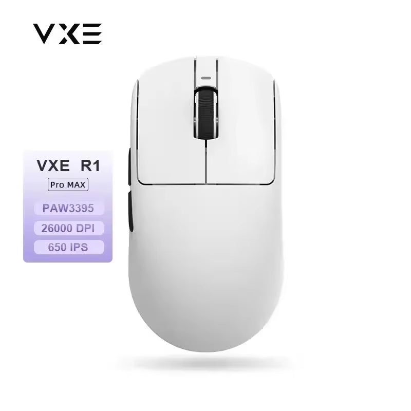 Vxe Dragonfly R1 Promax Gaming Mouse Bluetooth Mouse Rechargeable Gamer Paw3395 Lightweight Ergonomic Wireless Mouse Esport
