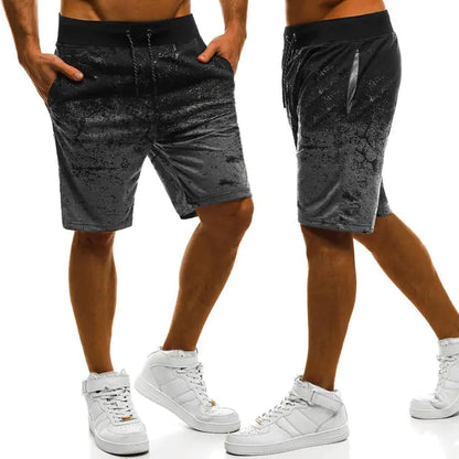 Large Solid Color Micro Stretch Casual Shorts