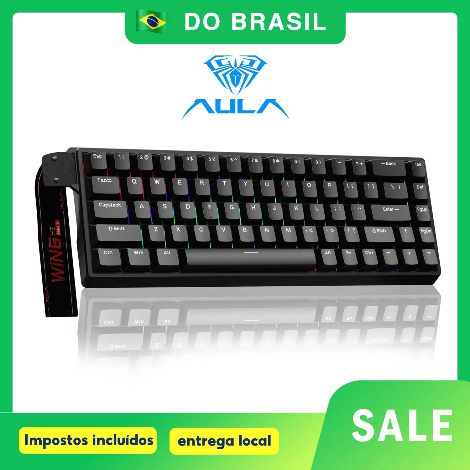 AULA WIN68HE Esports Magnetic Keyboard Rapid Trigger 8K Return RGB Hotswap 60% 68% Custom Gaming Keyboard