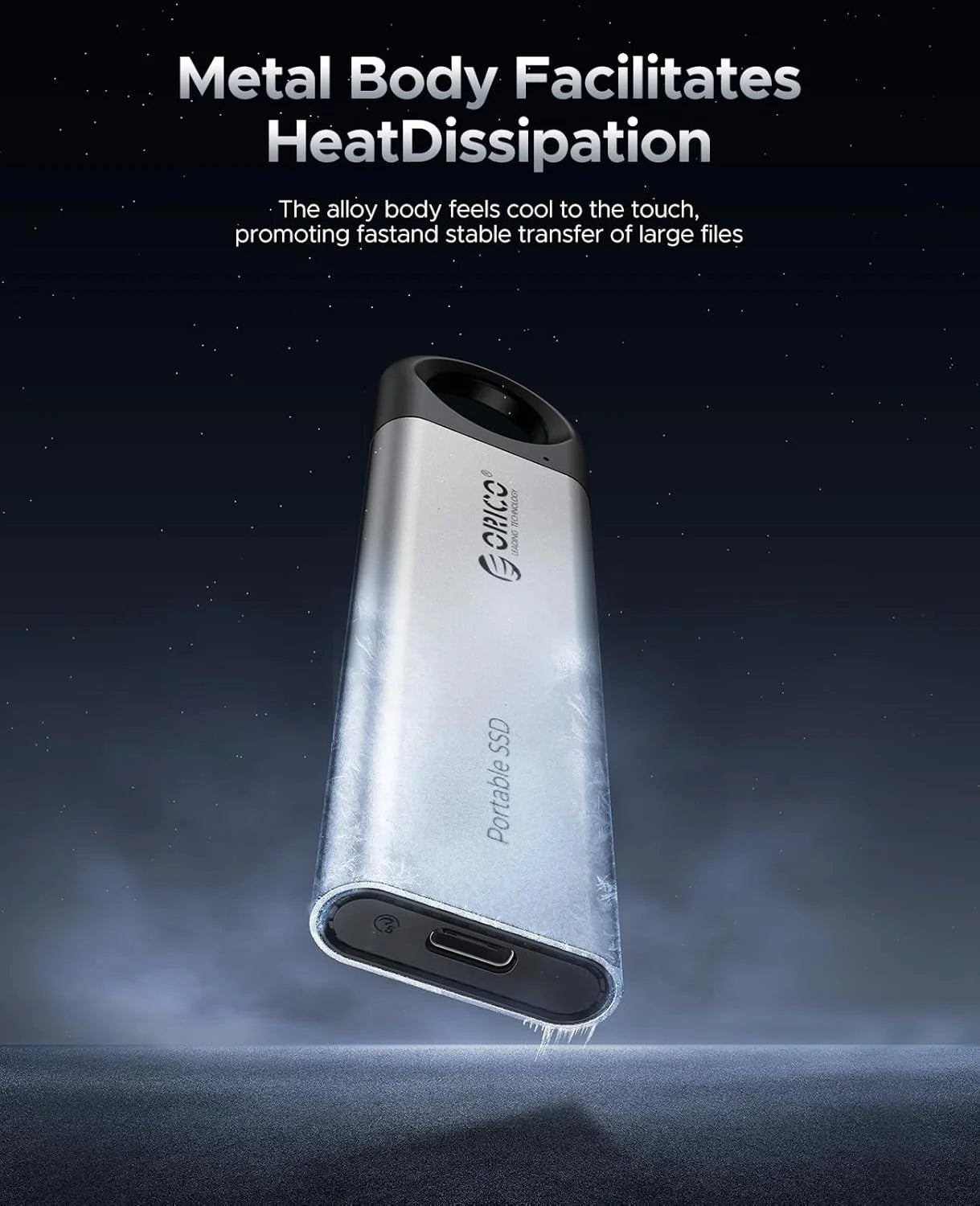 ORICO 1TB External SSD - Ultra-Fast 460MB/s Speed, Hanging Hook Design