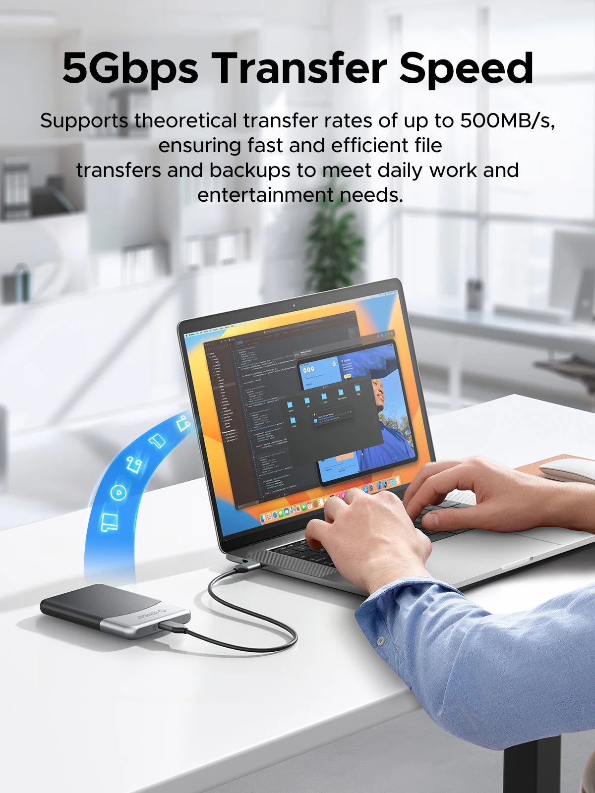 ORICO M25PRO Taichi Portable SSD 500MB/S 2.5 inch External Solid State Drive