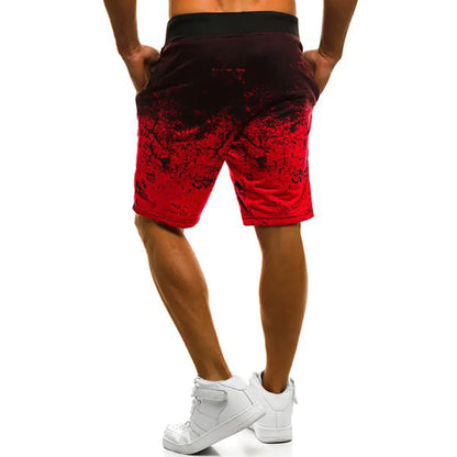 Large Solid Color Micro Stretch Casual Shorts
