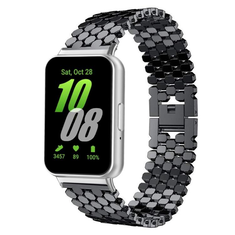 xDfind Fish Scale Texture Metal Watch Band