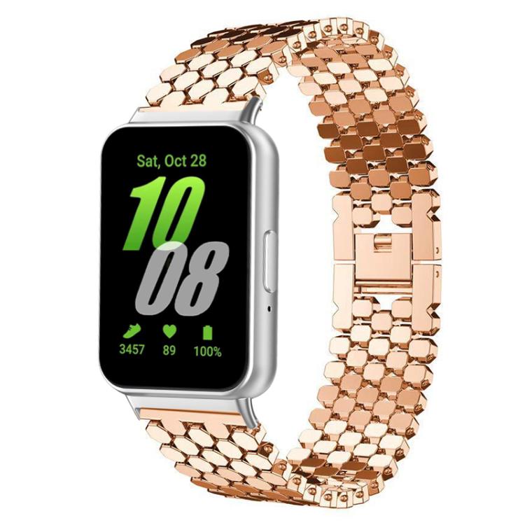 xDfind Fish Scale Texture Metal Watch Band