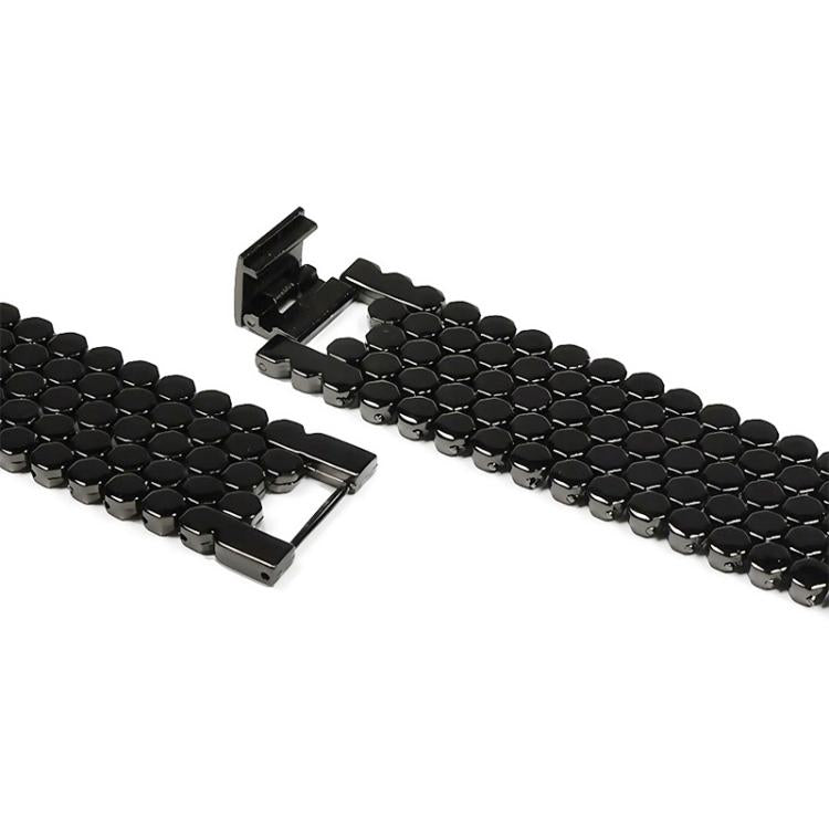 xDfind Fish Scale Texture Metal Watch Band