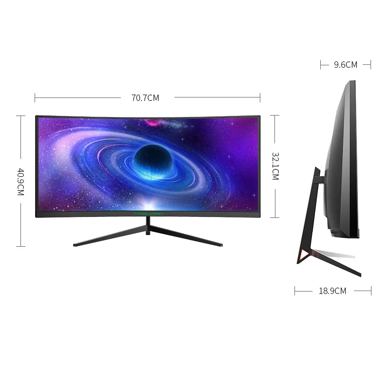 TITAN ARMY 30 inch 2K 200Hz Curved Gaming Monitor 21:9 2560x1080 Ultra Wide