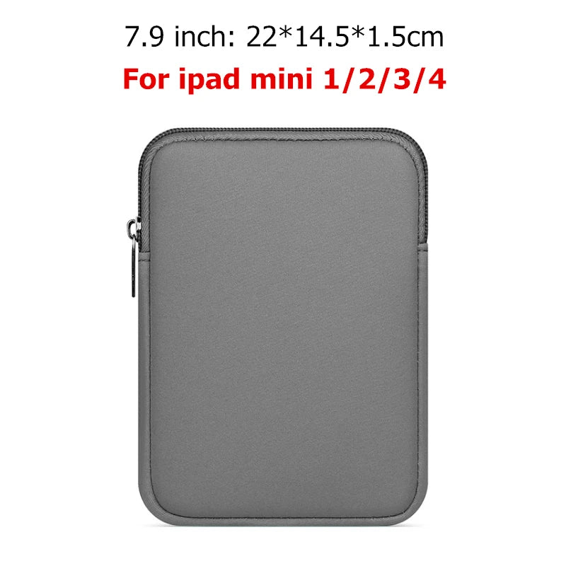 Universal Soft Tablet Liner Sleeve Pouch Bag for Kindle Case for iPad mini 1/2/3/4 Air 1/2 Pro 9.7 Cover For New iPad 2017/2018