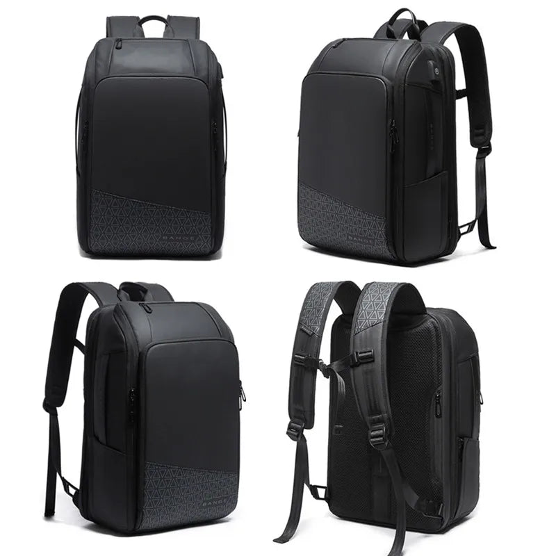 Men 15.6" Laptop Travel Business England Style Backpacks Scalable Large Capacity Anti-theft Male Women Luxury Luggage Tote Bags