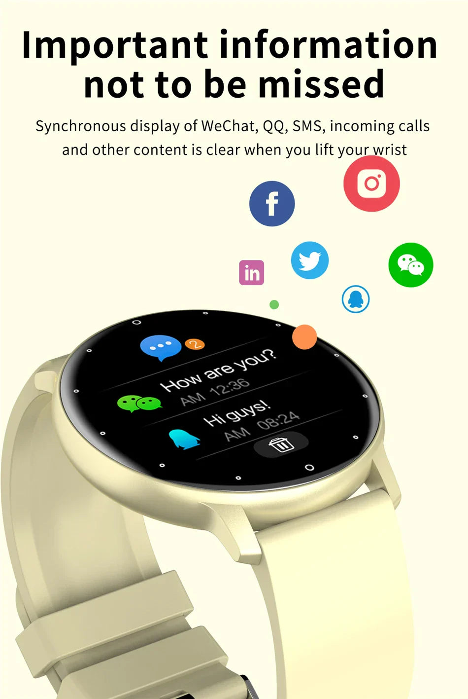 Touch Screen Sport Fitness Watch