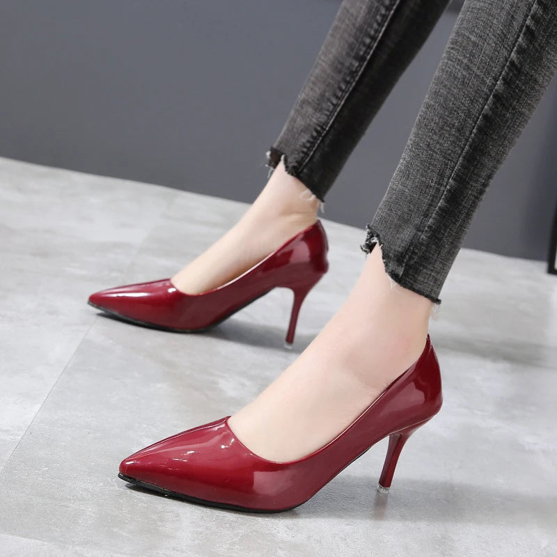 High Heels Female French Pointed Single Shoes