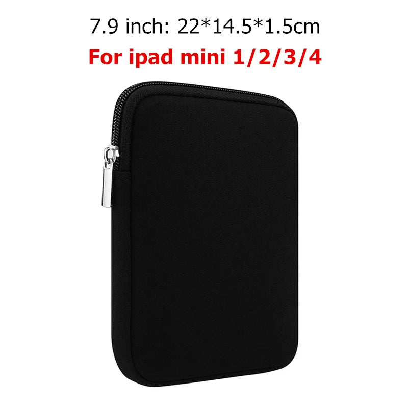 Universal Soft Tablet Liner Sleeve Pouch Bag for Kindle Case for iPad mini 1/2/3/4 Air 1/2 Pro 9.7 Cover For New iPad 2017/2018