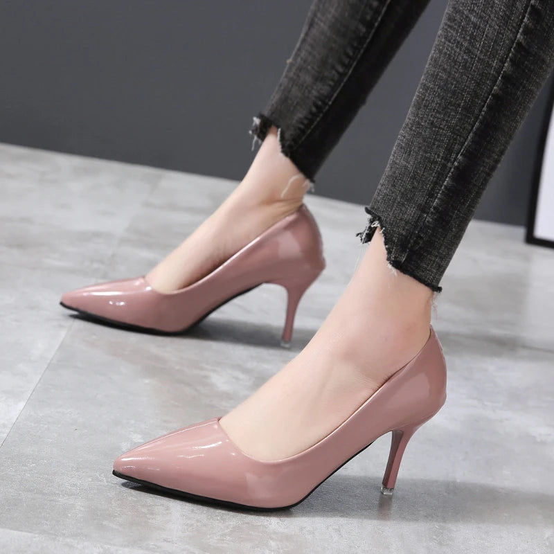 High Heels Female French Pointed Single Shoes