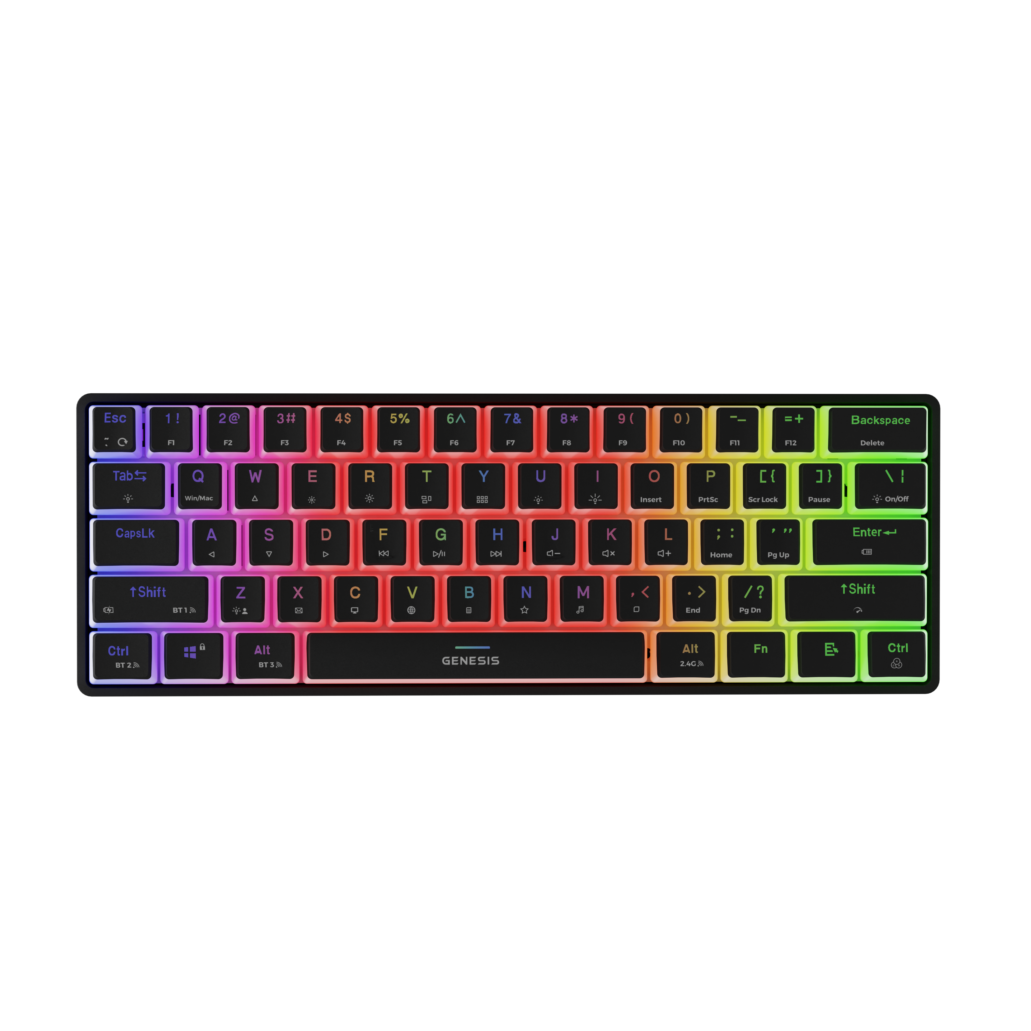Genesis | THOR 660 G2 | Gaming keyboard | Wireless/Wired | US | Black | 2.4 GHz, Bluetooth, USB | Tactile