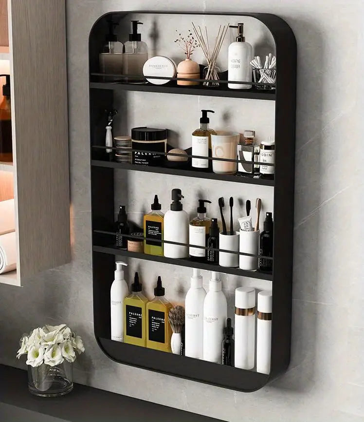 Elegant Wall-Mounted Toilet Shelf for Bathroom Organization