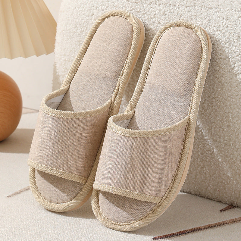 B&B Slippers Linen Hotel Disposable Slippers Beauty Salon Home Couple Men's Thickened Non-Slip Wholesale