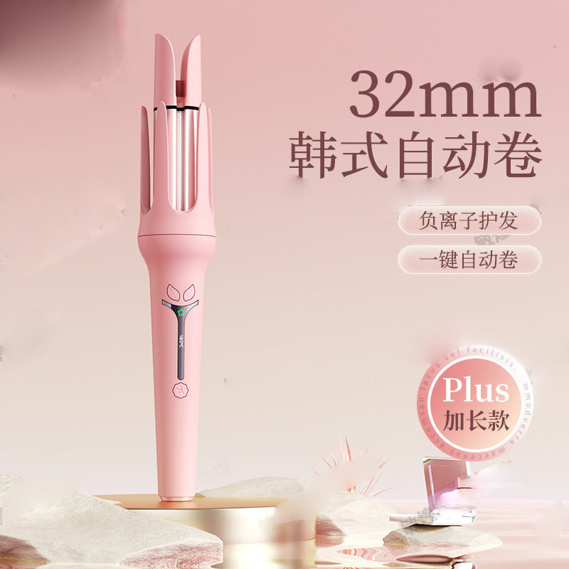 Foreign trade cross-border 32m full-automatic curling iron negative ion does not hurt hair groove electric curling iron perm female big wave