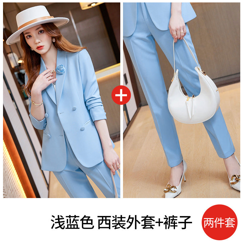 Cross-border spring business attire professional suit women's hotel front desk work clothes women's formal attire beautician work clothes