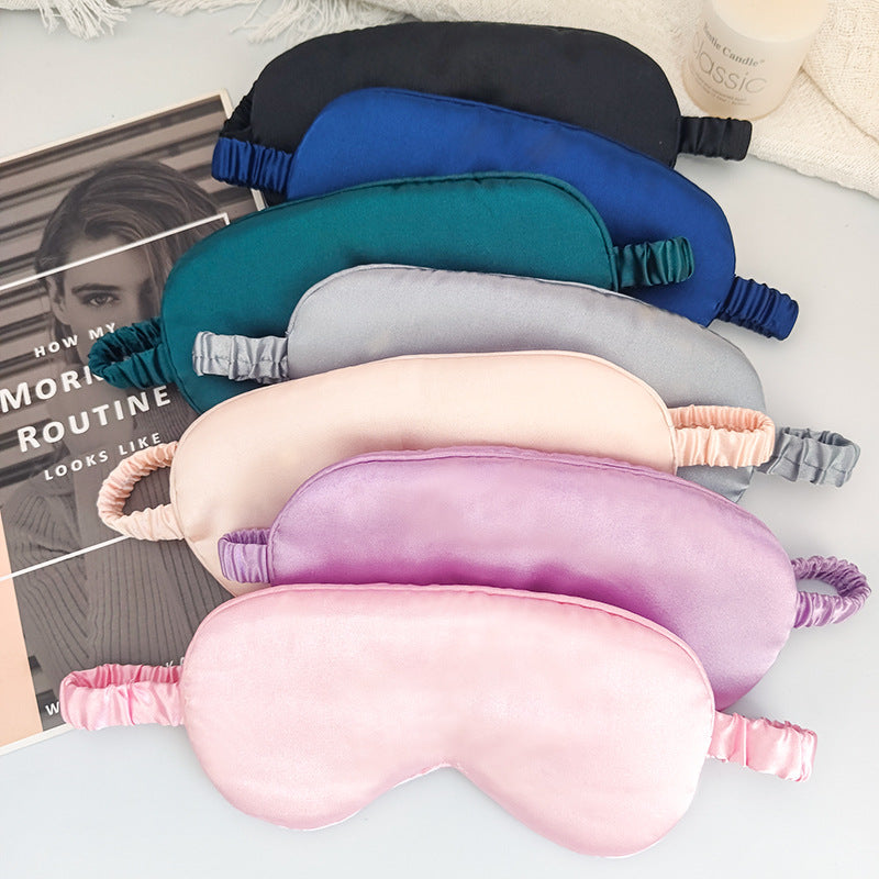 Simulated Silk Eye Mask Double-Sided Lunch Break Sleep Shading Stereo Cloud Breathable Eye Mask to Relieve Eye Fatigue and Sleep